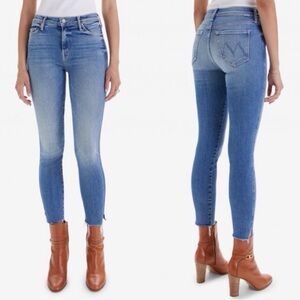 MOTHER High Waisted Vamp Fray Jeans